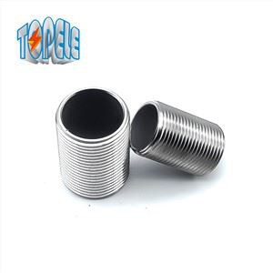 पाइप फिटिंग नाली पिरोया हुआ निपल