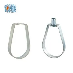 जस्ती स्टील पाइप क्लैंप लूप हैंगर