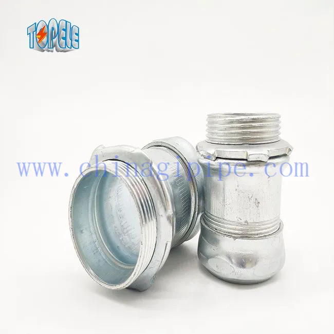 स्टील ईएमटी कनेक्टर संपीडन प्रकार